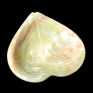 Afghan Jade hand-carved heart-shaped dish 106*110*30mm 267g in sunlight - Rocks and Things Store