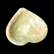 Afghan Jade hand-carved heart-shaped dish 106*110*30mm 267g in sunlight - Rocks and Things Store
