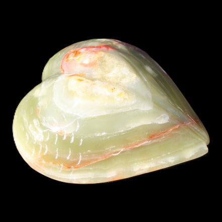 Afghan Jade hand-carved heart-shaped dish 106*110*30mm 267g in sunlight - Rocks and Things Store