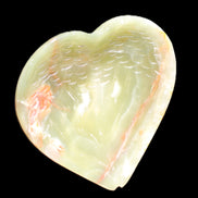 Afghan Jade hand-carved heart-shaped dish 106*110*30mm 267g in sunlight - Rocks and Things Store