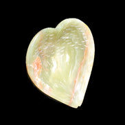 Afghan Jade hand-carved heart-shaped dish 106*110*30mm 267g in sunlight - Rocks and Things Store