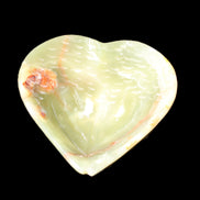 Afghan Jade hand-carved heart-shaped dish 106*110*30mm 267g in sunlight - Rocks and Things Store
