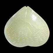 Afghan Jade hand-carved heart-shaped dish 110*114*30mm 283g in sunlight - Rocks and Things Store