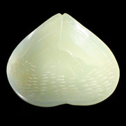 Afghan Jade hand-carved heart-shaped dish 110*114*30mm 283g in sunlight - Rocks and Things Store