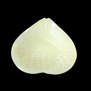 Afghan Jade hand-carved heart-shaped dish 110*114*30mm 283g in sunlight - Rocks and Things Store