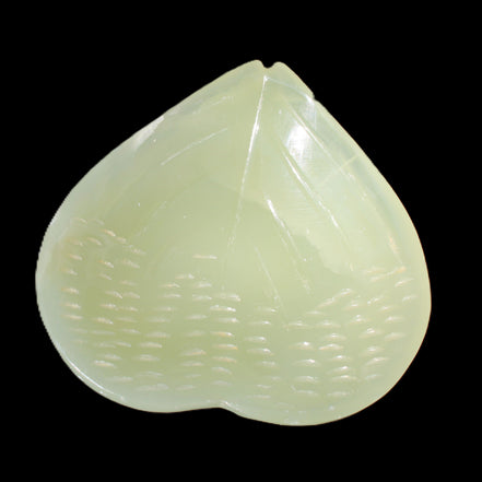 Afghan Jade hand-carved heart-shaped dish 110*114*30mm 283g in sunlight - Rocks and Things Store