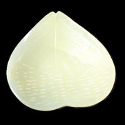 Afghan Jade hand-carved heart-shaped dish 110*114*30mm 283g in sunlight - Rocks and Things Store