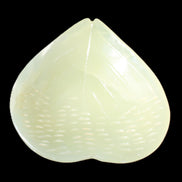 Afghan Jade hand-carved heart-shaped dish 110*114*30mm 283g in sunlight - Rocks and Things Store