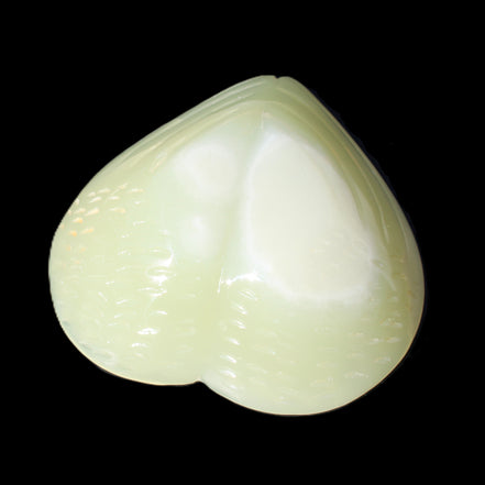 Afghan Jade hand-carved heart-shaped dish 110*114*30mm 283g in sunlight - Rocks and Things Store