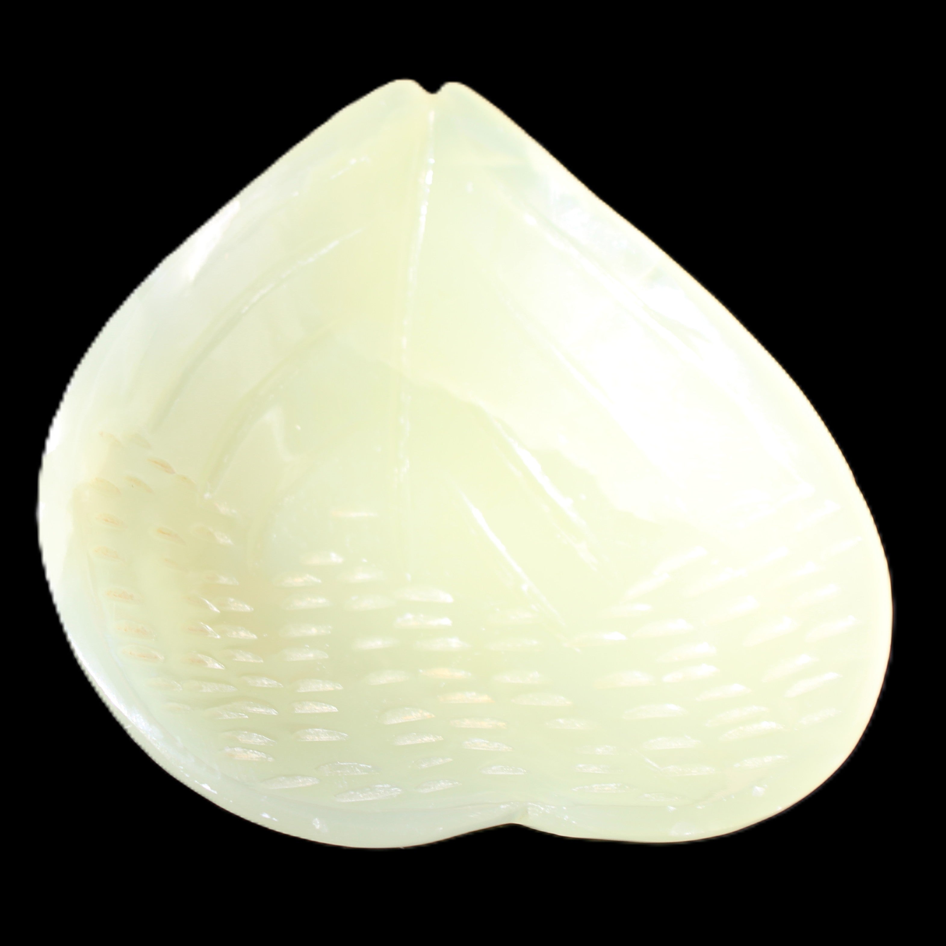 Afghan Jade hand-carved heart-shaped dish 110*114*30mm 283g in sunlight - Rocks and Things Store