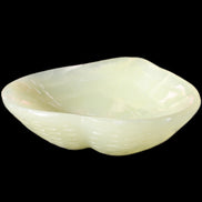Afghan Jade hand-carved heart-shaped dish 110*114*30mm 283g in sunlight - Rocks and Things Store