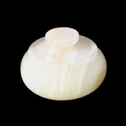 Afghan Jade onyx hand-carved spice jar 72*34mm 273g in sunlight - Rocks and Things Store