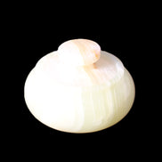 Afghan Jade onyx hand-carved spice jar 72*34mm 273g in sunlight - Rocks and Things Store