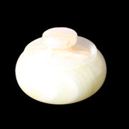 Afghan Jade onyx hand-carved spice jar 72*34mm 273g in sunlight - Rocks and Things Store