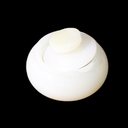 Afghan Jade onyx hand-carved spice jar 75*35mm 283g in sunlight - Rocks and Things Store
