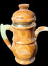 Afghan Jade hand-carved Tea Set with 12 cups in sunlight - Rocks and Things Store