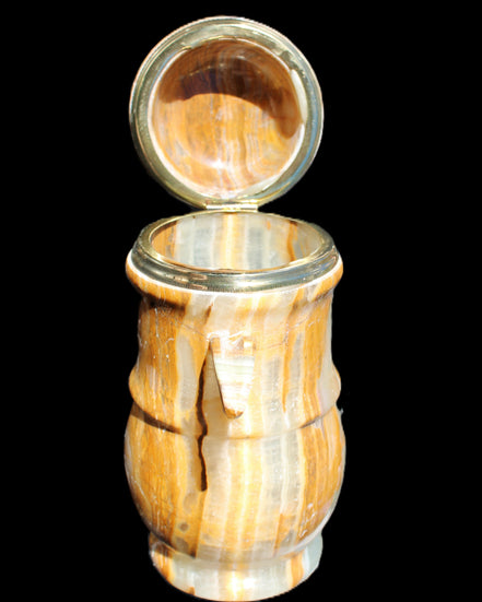 Afghan Jade hand-carved Tea Set with 12 cups in sunlight - Rocks and Things Store