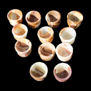 Afghan Jade hand-carved Tea Set with 12 cups in sunlight - Rocks and Things Store