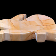 Teakwood marble hand-carved Rabbit 153*104*24mm 516g in sunlight - Rocks and Things Store