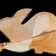 Teakwood marble hand-carved Rabbit 155*105*25mm 571g in sunlight - Rocks and Things Store