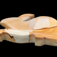 Teakwood marble hand-carved Rabbit 155*105*25mm 571g in sunlight - Rocks and Things Store