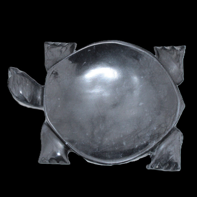Black Jade hand-carved Turtle platter 155**112*22mm 578g in sunlight - Rocks and Things Store