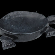 Black Jade hand-carved Turtle platter 155**112*22mm 578g in sunlight - Rocks and Things Store