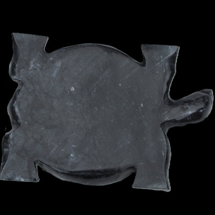 Black Jade hand-carved Turtle platter 155**112*22mm 578g in sunlight - Rocks and Things Store