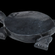 Black Jade hand-carved Turtle platter 155**112*22mm 578g in sunlight - Rocks and Things Store