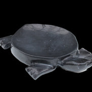 Black Jade hand-carved Turtle platter 152**113*21mm 552g in sunlight - Rocks and Things Store