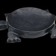 Black Jade hand-carved Turtle platter 152**113*21mm 552g in sunlight - Rocks and Things Store