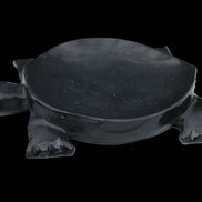 Black Jade hand-carved Turtle platter 152**113*21mm 552g in sunlight - Rocks and Things Store