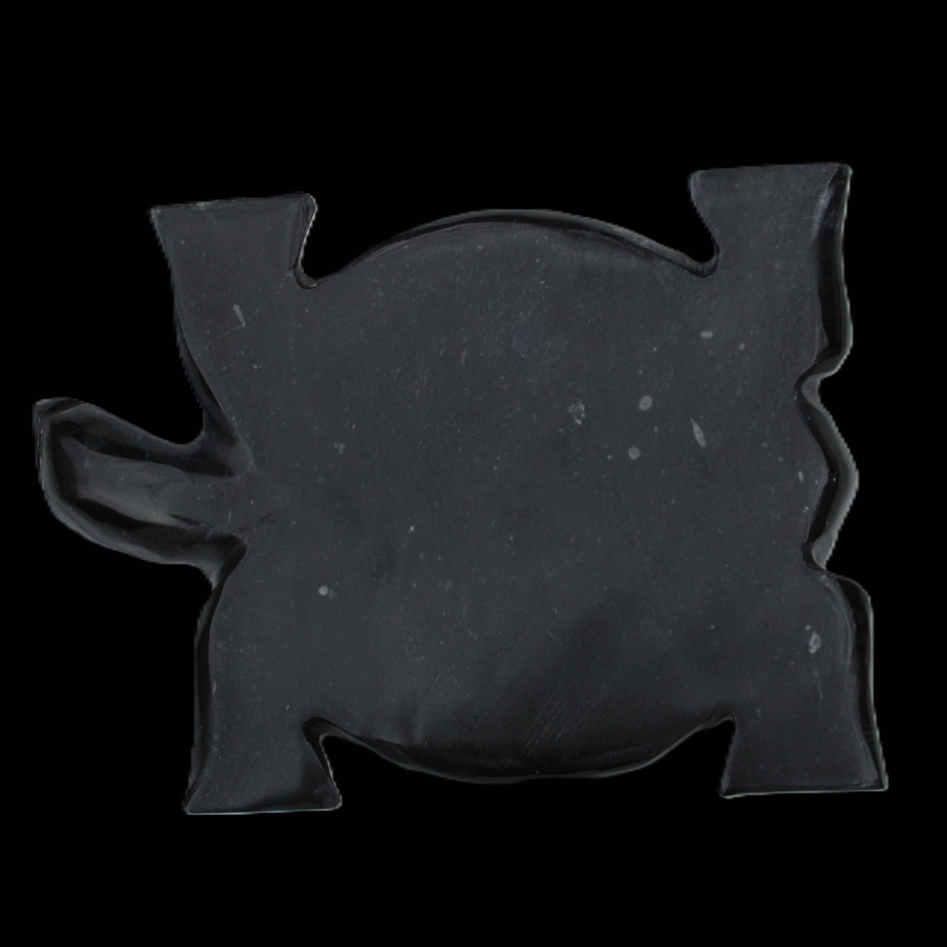 Black Jade hand-carved Turtle platter 152**113*21mm 552g in sunlight - Rocks and Things Store