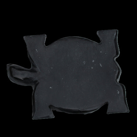 Black Jade hand-carved Turtle platter 152**113*21mm 552g in sunlight - Rocks and Things Store