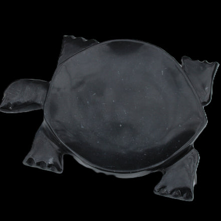 Black Jade hand-carved Turtle platter 152**113*21mm 552g in sunlight - Rocks and Things Store