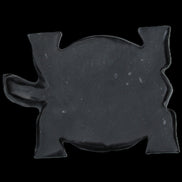 Black Jade hand-carved Turtle platter 152**113*21mm 552g in sunlight - Rocks and Things Store