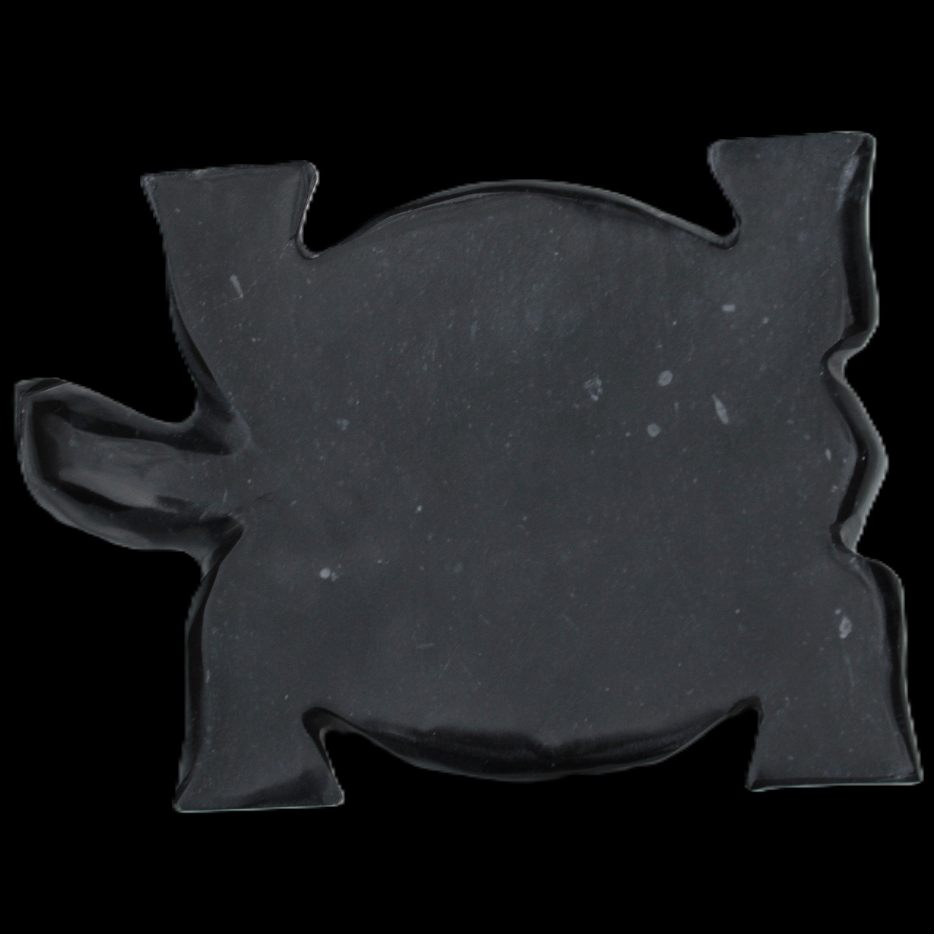Black Jade hand-carved Turtle platter 152**113*21mm 552g in sunlight - Rocks and Things Store