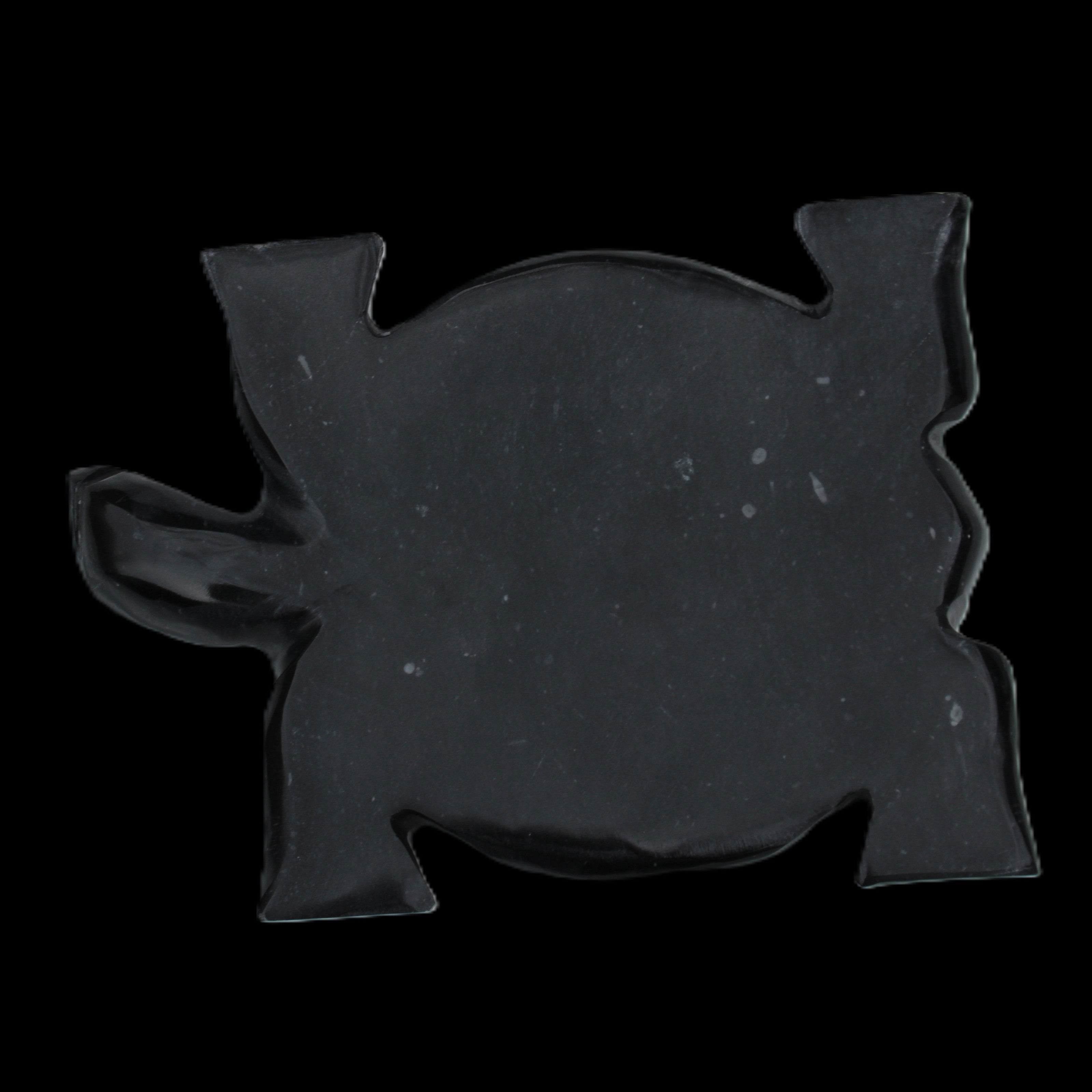 Black Jade hand-carved Turtle platter 152**113*21mm 552g in sunlight - Rocks and Things Store