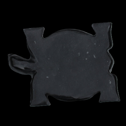Black Jade hand-carved Turtle platter 152**113*21mm 552g in sunlight - Rocks and Things Store