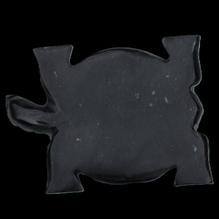 Black Jade hand-carved Turtle platter 152**113*21mm 552g in sunlight - Rocks and Things Store