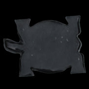 Black Jade hand-carved Turtle platter 152**113*21mm 552g in sunlight - Rocks and Things Store