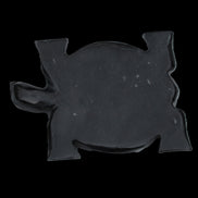 Black Jade hand-carved Turtle platter 152**113*21mm 552g in sunlight - Rocks and Things Store