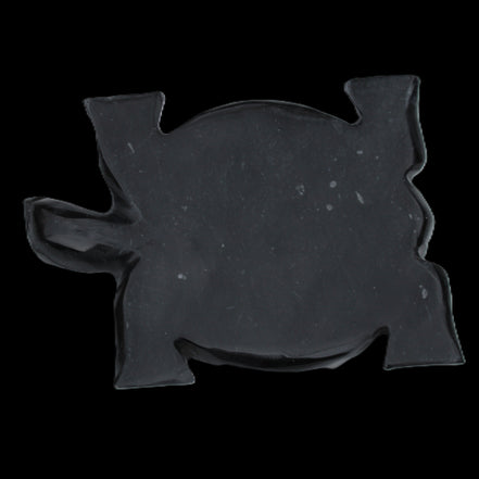 Black Jade hand-carved Turtle platter 152**113*21mm 552g in sunlight - Rocks and Things Store