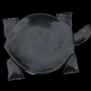 Black Jade hand-carved Turtle platter 152**113*21mm 552g in sunlight - Rocks and Things Store