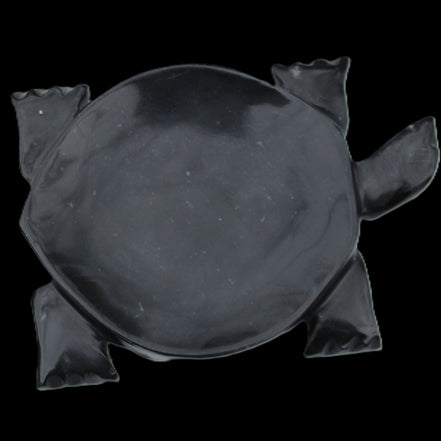 Black Jade hand-carved Turtle platter 152**113*21mm 552g in sunlight - Rocks and Things Store