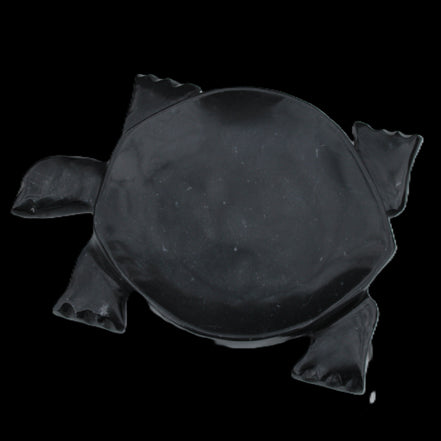 Black Jade hand-carved Turtle platter 152**113*21mm 552g in sunlight - Rocks and Things Store