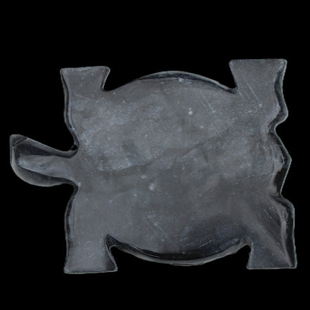Black Jade hand-carved Turtle platter 155**113*20mm 472g in sunlight - Rocks and Things Store
