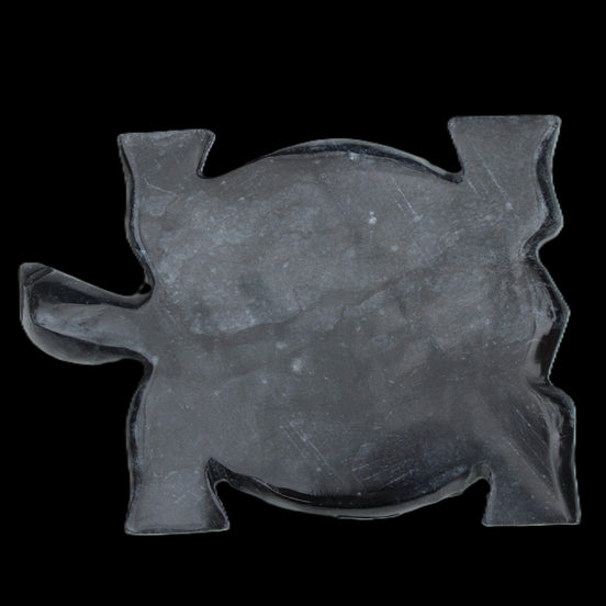 Black Jade hand-carved Turtle platter 155**113*20mm 472g in sunlight - Rocks and Things Store