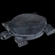 Black Jade hand-carved Turtle platter 155**113*20mm 472g in sunlight - Rocks and Things Store