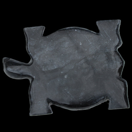 Black Jade hand-carved Turtle platter 155**113*20mm 472g in sunlight - Rocks and Things Store